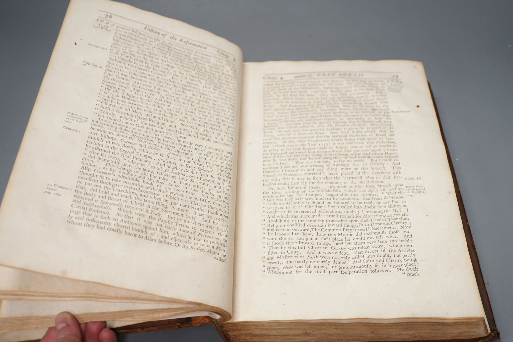 Strype, John - Annals of the Reformation and Establishment of Religion ... during the first twelve years of Queen Elizabeth's happy reign ... title printed in red and black, subscriber's list
